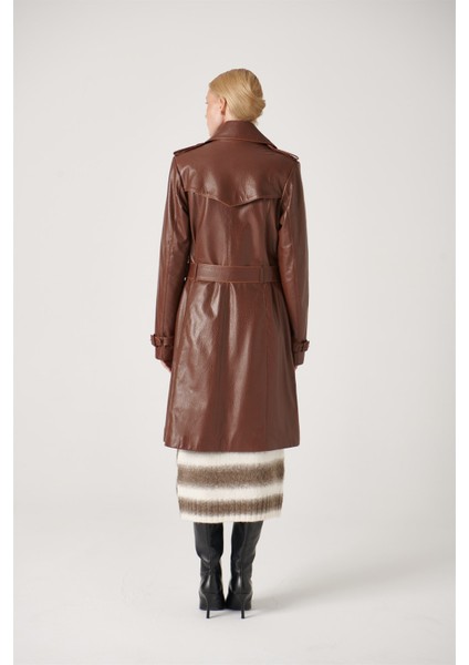 Polly Deri Trenckot Son Analin Jumbo fırsatları