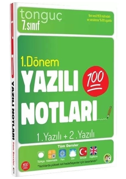 Tonguç Akademi 7. Sınıf Yazılı Notları 1. Dönem 1-2.yazılı