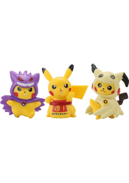 9 Parça/set Pokemon Anime Figürleri Model Oyuncak (Yurt Dışından)