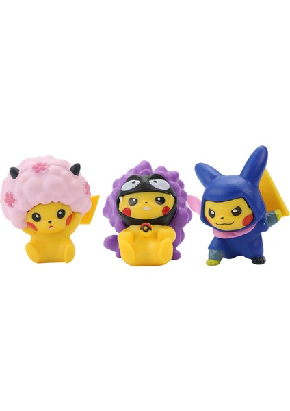 9 Parça/set Pokemon Anime Figürleri Model Oyuncak (Yurt Dışından)