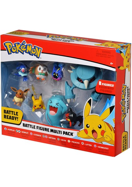 8 Parça/set Pokemon Anime Pikachu Aksiyon Figürü Oyuncak (Yurt Dışından)