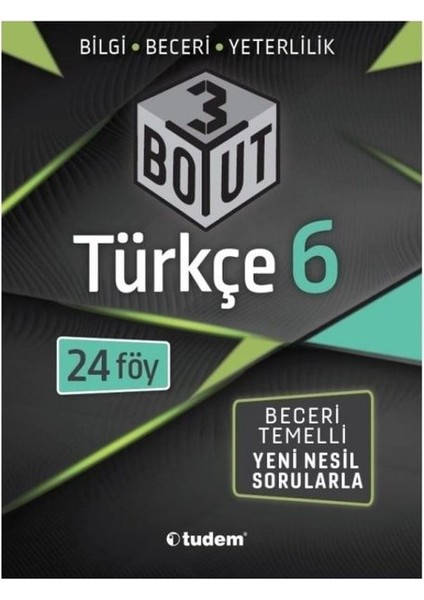 Tudem Yayınları Yeni Türkçe 6. Sınıf 3 Boyut