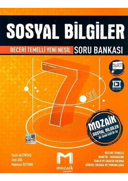 Mozaik Yayınları 2022 7.Sınıf Sosyal Bilgiler Soru Bankası