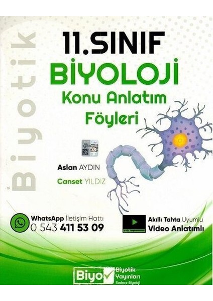 Biyotik Yayınları  2022 11.Sınıf Biyoloji Konu Anlatım Föyleri