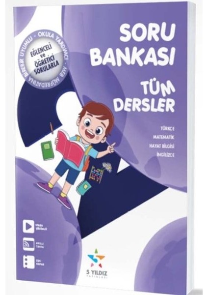 5 Yıldız Yayınları 2. Sınıf Tüm Dersler Soru Bankası