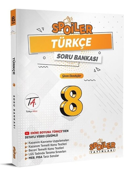 8.sınıf Türkçe Spoiler Soru Bankası