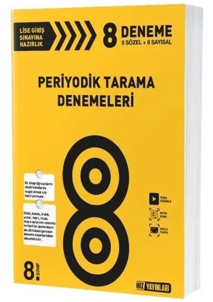 Hız Yayınları 8. Sınıf Tüm Dersler Periyodik Tarama Deneme