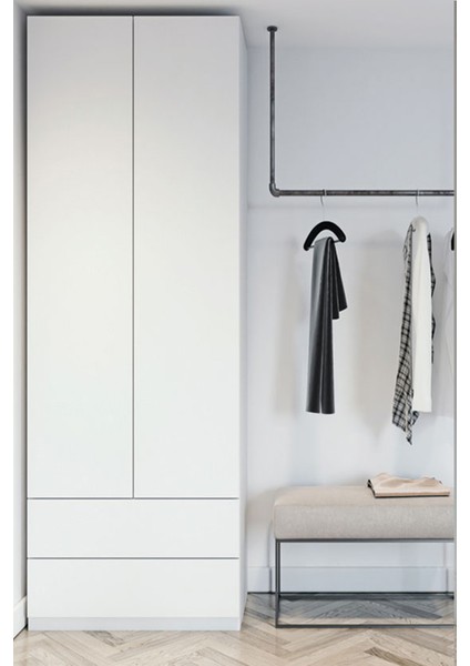Mat Beyaz Yapışkanlı Folyo 50 cm x 2 Metre