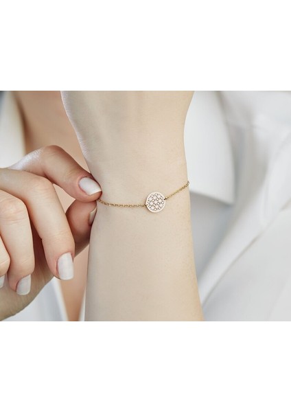 Saf Gümüş Altın Kaplama Minimal Bileklik modelleri