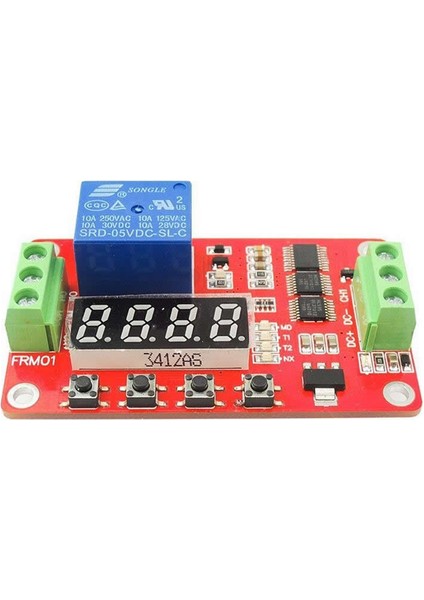Roba FRM01 Çok Fonksiyonlu Zaman Rölesi Döngü Gecikmesi Zamanlayıcı Timer 12V 24V Kuluçka