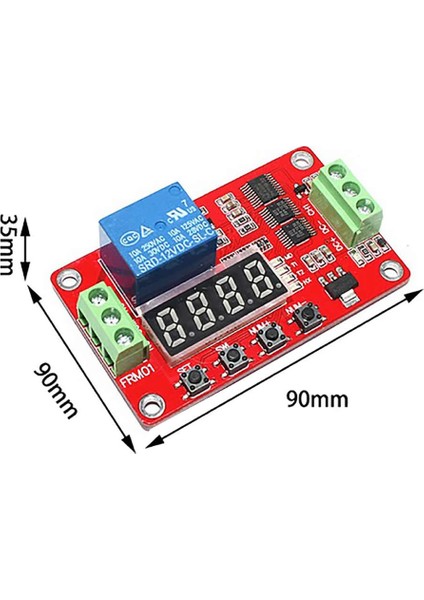 Roba FRM01 Çok Fonksiyonlu Zaman Rölesi Döngü Gecikmesi Zamanlayıcı Timer 12V 24V Kuluçka