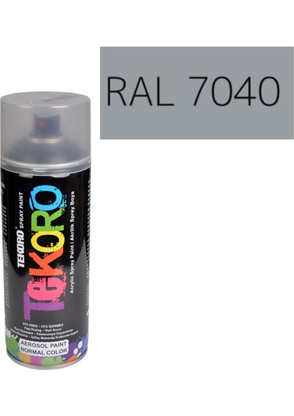 Sprey Boya Ral 7040 Pencere Gri 400 ml