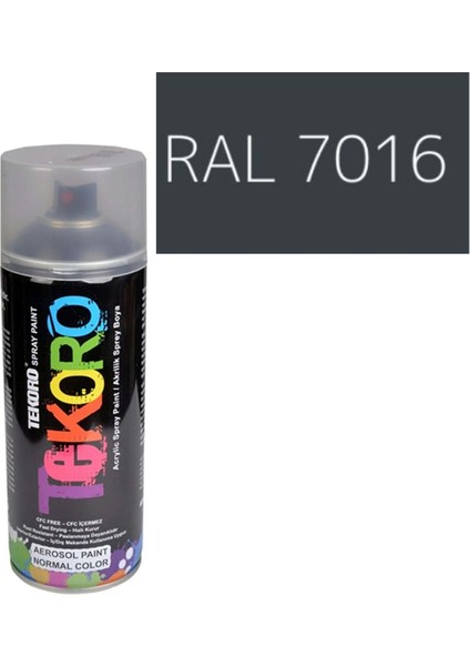 Sprey Boya Ral 7016 Antrasit Gri 400 ml