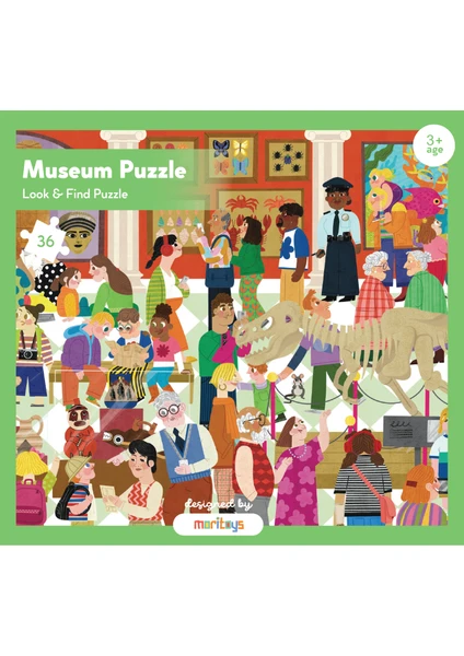 Look & Find Puzzle: Museum - 36 Parçalı Yapboz ve Gözlem Oyunu