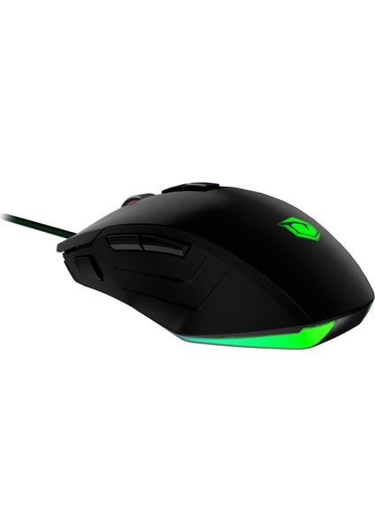 V11 10000 DPI 8 Tuşlu Kablolu RGB Oyuncu Mouse - Siyah