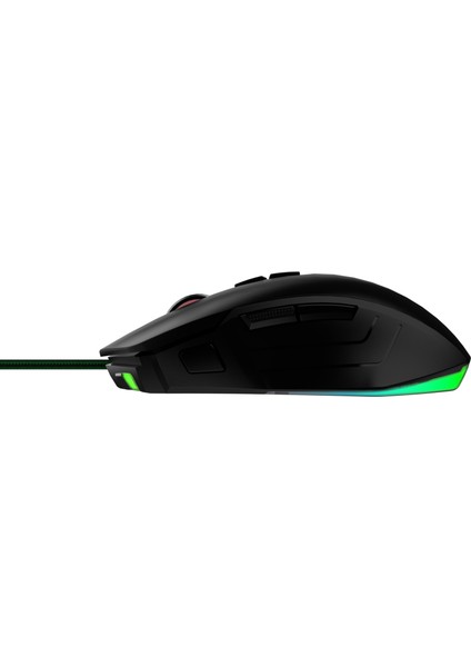 V11 10000 DPI 8 Tuşlu Kablolu RGB Oyuncu Mouse - Siyah