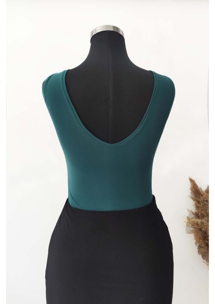 Çift Yönlü 4 Kombinli Etek Bluz Takım Siyah Yeşil fiyatları