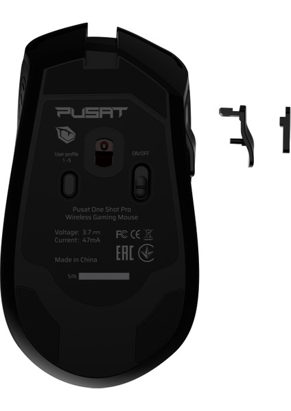 One Shot Pro 16000 DPI Yüksek Performans Şarjlı 8 Tuşlu Kablosuz RGB Oyuncu Mouse - Siyah