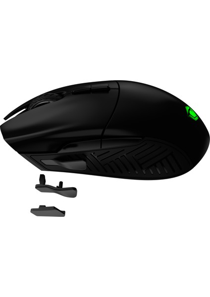 One Shot Pro 16000 DPI Yüksek Performans Şarjlı 8 Tuşlu Kablosuz RGB Oyuncu Mouse - Siyah