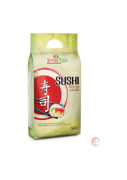 Lotus Rice Premium Koshihikari Sushi Pirinç  (Premium Koshihikari Sushi Rice) 1000 gr