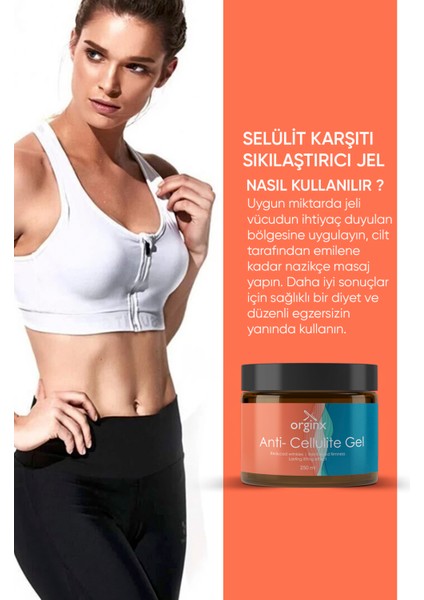 Sıkılaştırıcı Çatlak Ve Selülit Kremi, Vücut Şekillendirici Jel 250 ml