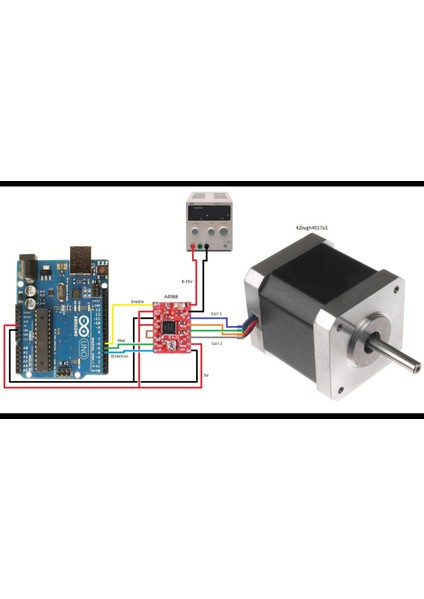 Roba A4988 Step Motor Sürücü + Alüminyum Soğutucu 35V 2A Cnc 3D Yazıcı