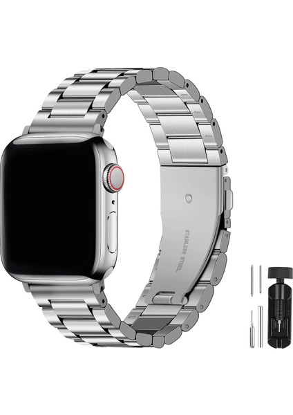 Kip GSM Apple Watch Uyumlu Kordon 38MM 40MM 41MM 42MM 44MM 45MM 49MM 1/2/3/4/5/6/se/7/8/ultra Metal Kordon Ayarlama Aparatlı