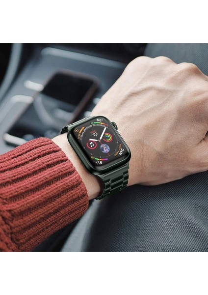 Apple Watch Uyumlu 38MM 40MM 41MM 42MM 44MM 45MM 49MM 1/2/3/4/5/6/se/7/8/ultra Paslanmaz Çelik Kordon Ayarlama Aparatlı indirimleri