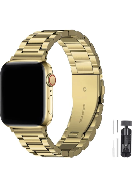 Kip GSM Apple Watch Ultra/Ultra 2 Kordon 49MM 44MM 45MM 42MM 41MM 40MM 38MM Metal Klasik Kordon Apple Watch Serisi 9 8 7 6 5 4 3 2 1 Se Titanyum Ayarlama Aparatlı Paslanmaz Kordon