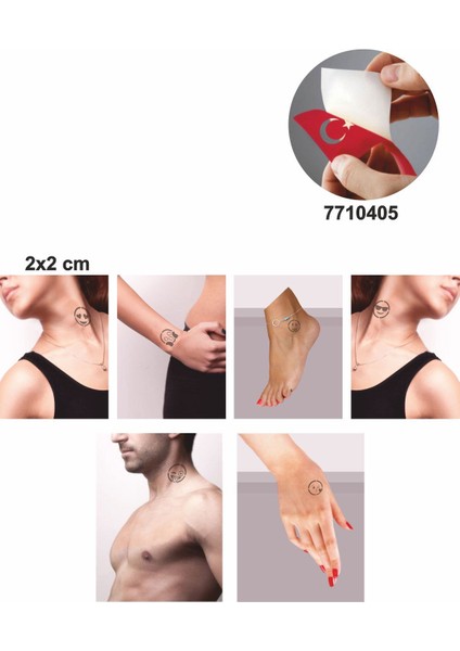 Sevimli Emojiler Hint Kınası ile Geçici Dövme Yapma Seti