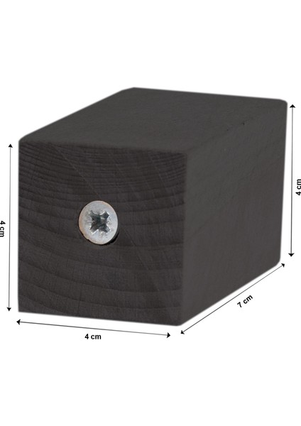 Masa Sandalye Ünite Koltuk Kanepe Sehpa Ahşap Ayak Yükseltici Ağaç Takoz Boy 7 cm En 4x4 cm