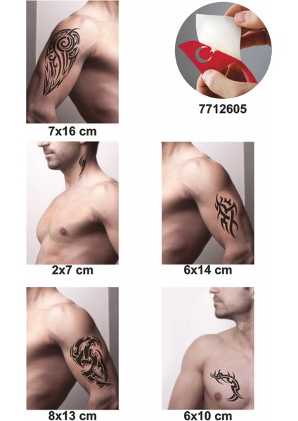 Asi Triballer 5 Adet Geçici Dövme Kına Şablonu fiyatları
