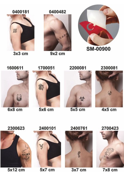 Favori Tasarımlar Geçici Dövme Şablonları 10 Adet Kampanya Ürünü fiyatları