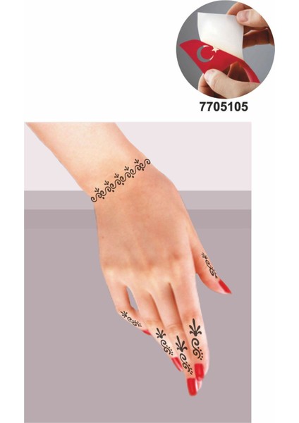 Minik Dallar 5 Adet Geçici Dövme Kına Şablonu fiyatları