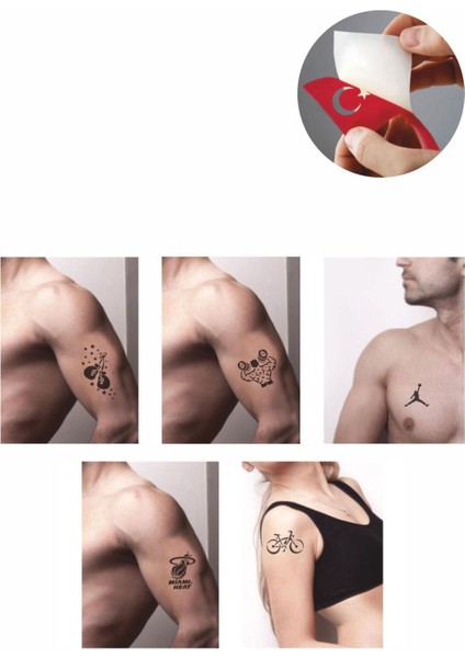 Sporcu Sembolleri Hint Kınası ile Geçici Dövme Yapma Seti fiyatları
