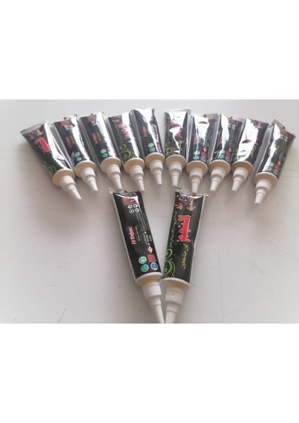 Hint Kınası 12 Adet Birden Siyah Renk Desen Hediyeli