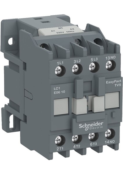 Schneider 6 Amper 1nk Kontaktor 3 Kutup Tvs 2.2kw 220VAC LC1E0601M5