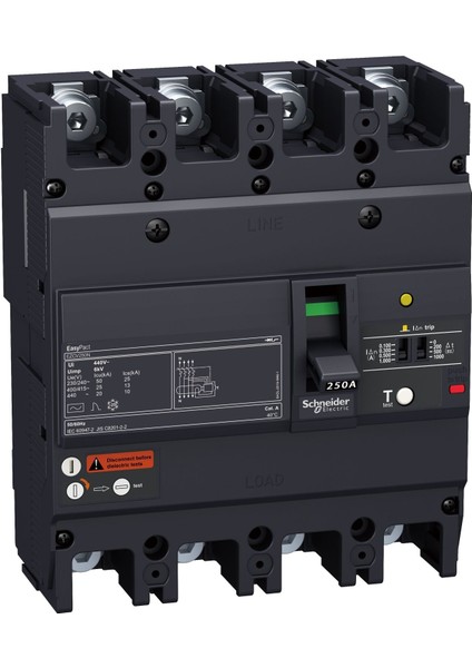 Schneider 4X63A 36KA 4 Kutuplu 380V Ac Kompakt Şalter EZCV250H4063