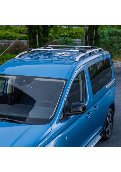 Air-1 Silver Volkswagen Caddy (V) Serisi Tavan Taşıyıcı Ara Atkı Seti, Gri, Uyumlu Model Yıl Aralığı 2021-2022-2023-2024-2025 Modeller için