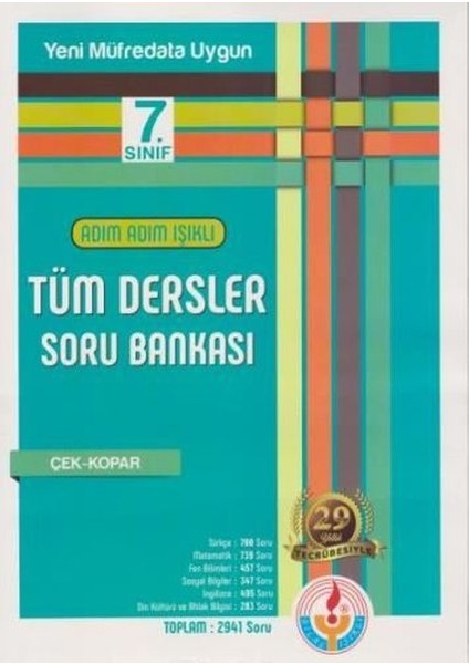 7.sınıf Adım Adım Işıklı Tüm Dersler Soru Bankası