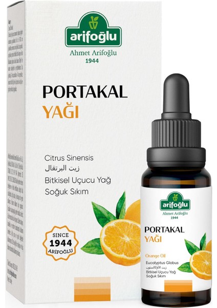 %100 Saf ve Doğal Portakal Uçucu Yağı 10 ml