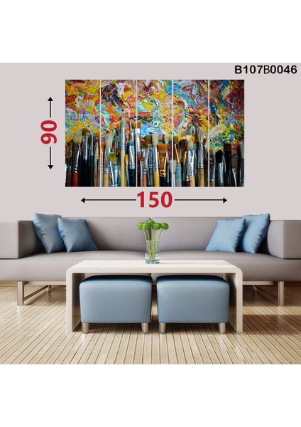 15 Parçalı Dekoratif Ahşap Duvar Tablosu 87X145 cm B107B0046