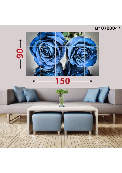 15 Parçalı Dekoratif Ahşap Duvar Tablosu 87X145 cm B107B0047