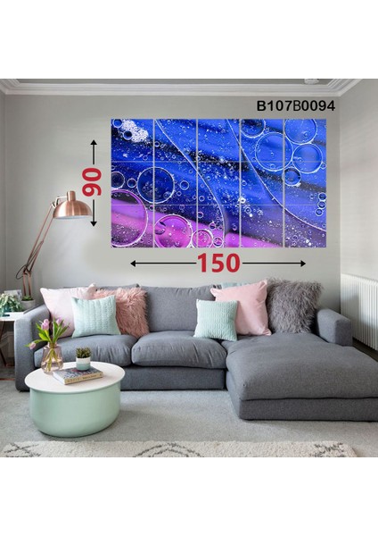 15 Parçalı Dekoratif Ahşap Duvar Tablosu 87X145 cm B107B0094