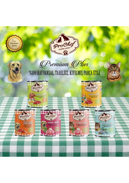 16 Adet Premium Plus Yetişkin Yüksek Enerji Köpek Maması | 415 gr Kuzu Etli Konserve Yaş Mama indirimleri