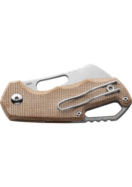 Isonzo M390 Cleaver Natural Canvas Çakı