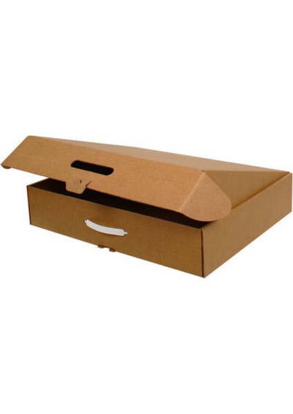 42x36x10 cm Plastik Kulplu Çanta Kutusu 10 Adet