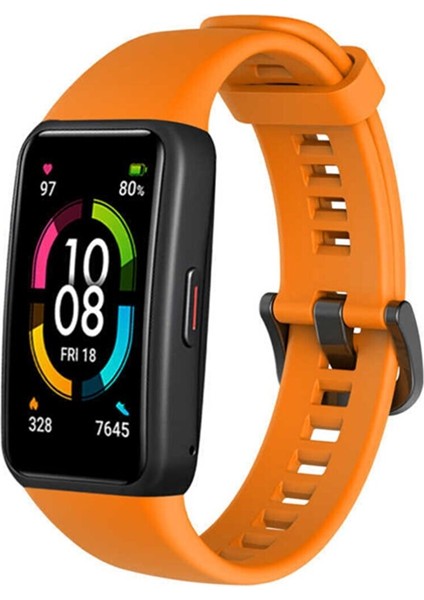Huawei Band 6 ve Honor Band 6 Uyumlu Soft Silikon Kordonu