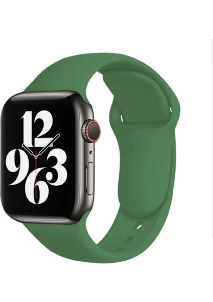 Apple Watch 3 4 5 6 7 8 Se 42 44 45MM Kordon Kayış Bileklik Klasik Kaliteli Silikon