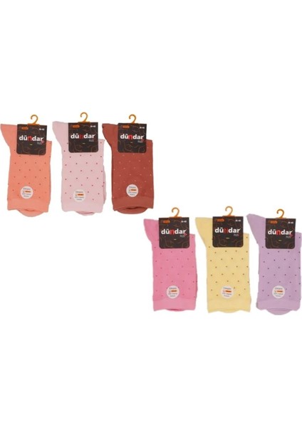 Kadın Modal Plus Dikişsiz Pastel Renk Desenli Soket Çorap 5725 - 12 Adet